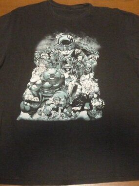 MENS JIM LEE 1990S X-MEN VILLAINS GRAPHIC TEE T-SHIRT